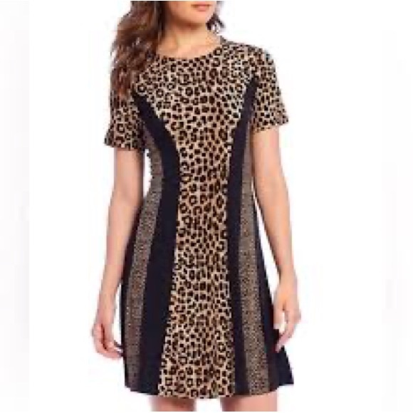 Michael Kors Dresses & Skirts - 56. Michael Kors Leopard Print and Black Dress